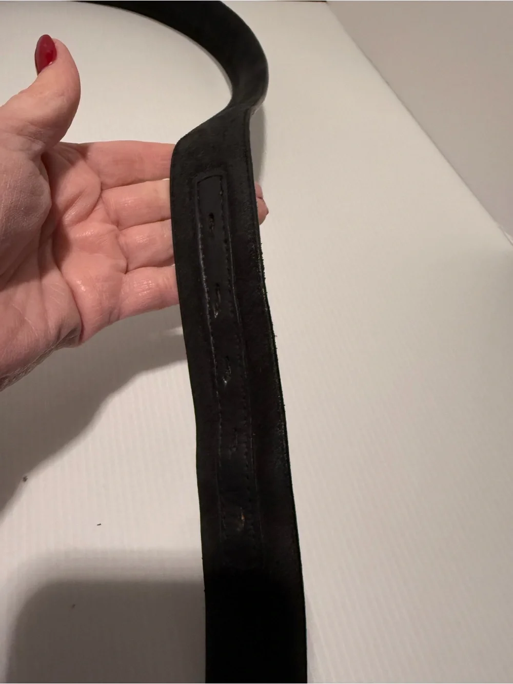 Vintage Silver Creek Classics Black Leather Western Belt Strap Size 40